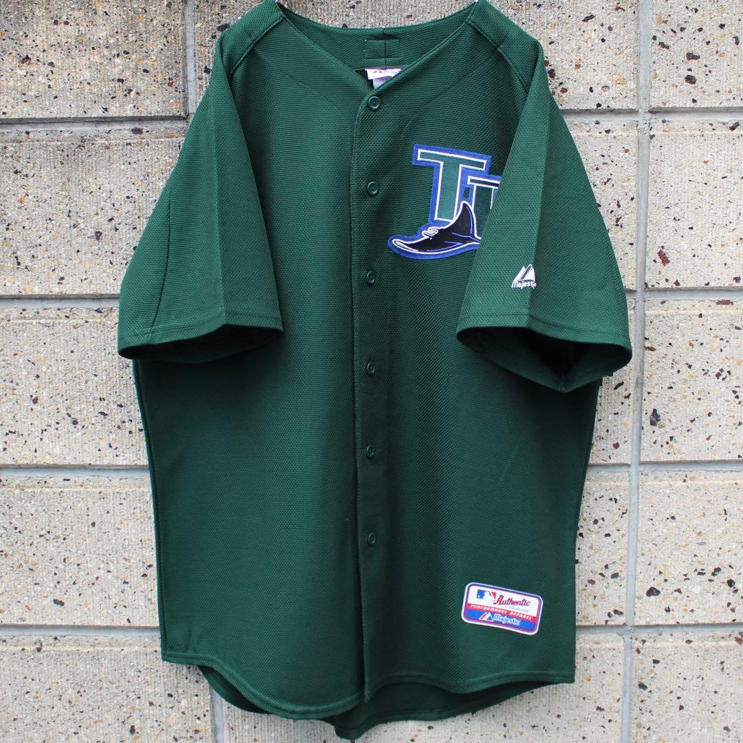 USA製 00s Majestic社 タンパベイ デビルレイズ 古着ゲームシャツ