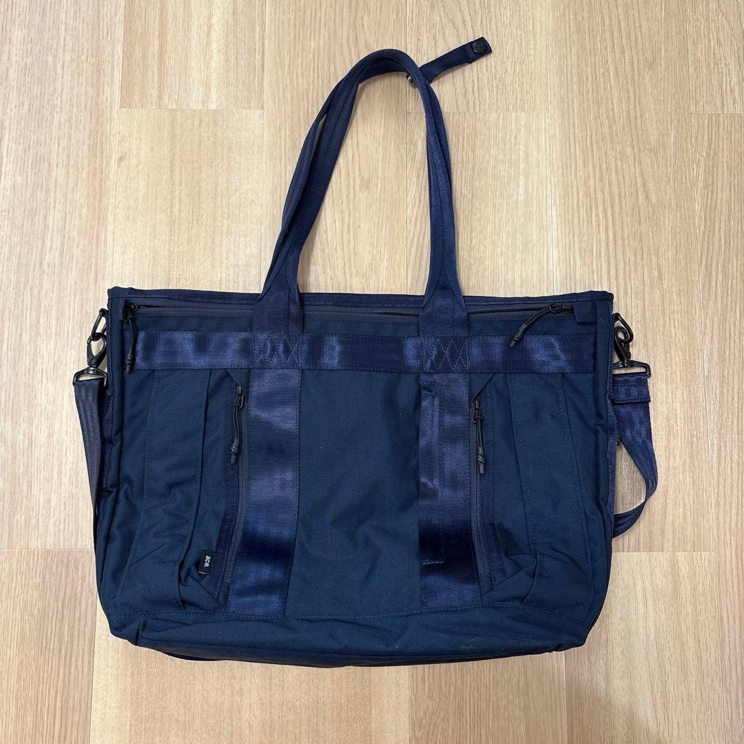 ace エース　デュラムーブ　2way トートバッグ　メンズ　ネイビー
