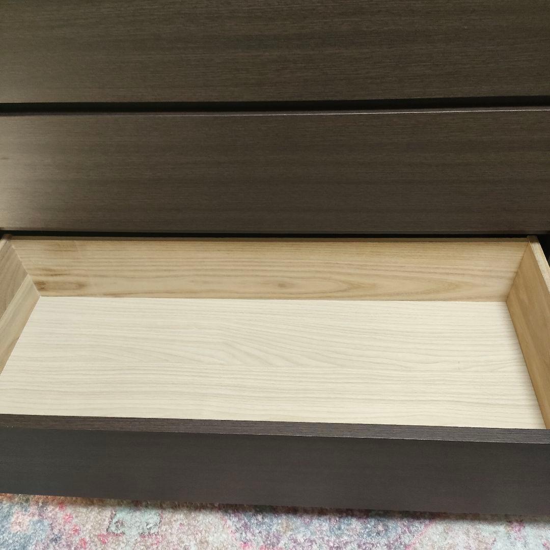 【廃盤モデル】ニトリ ミドルチェスト キューブ100-4 DBR ダークブラウン