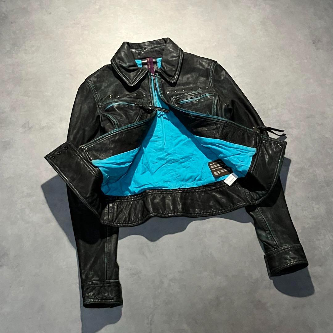 ジャケット・アウター 00s archive western leather jacket y2k