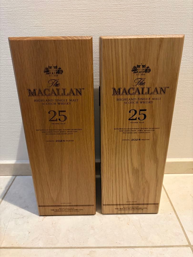 マッカラン25年　2024 空箱