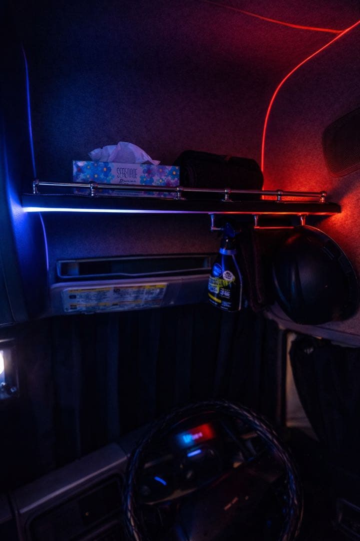 UD クオン 専用 ルーフラックmini　バイザー上 棚 車中泊 収納 カスタム