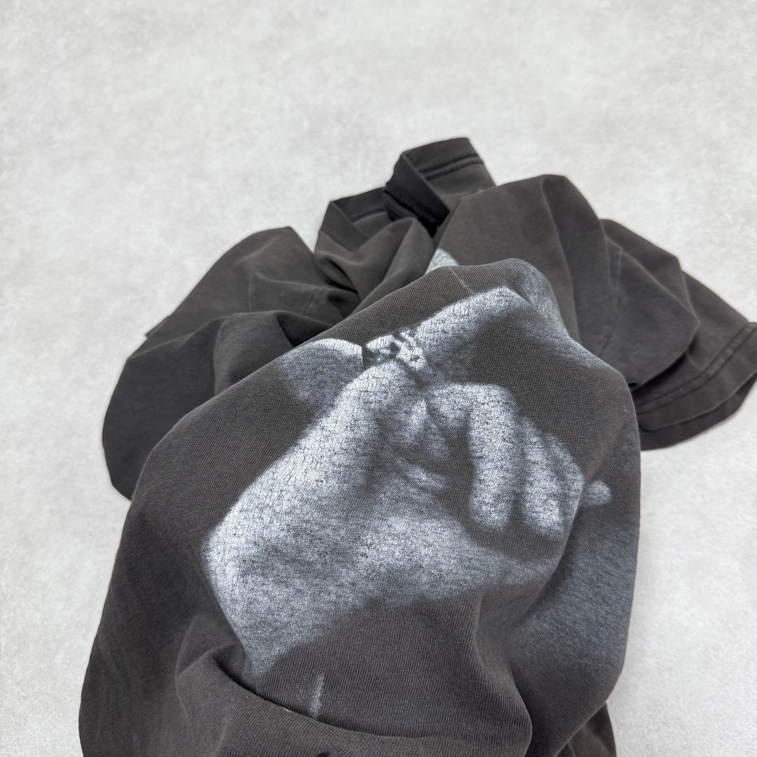 古着 90s DR. EVIL 山田蓮着用 半袖 シャツ ブラック 黒 ①