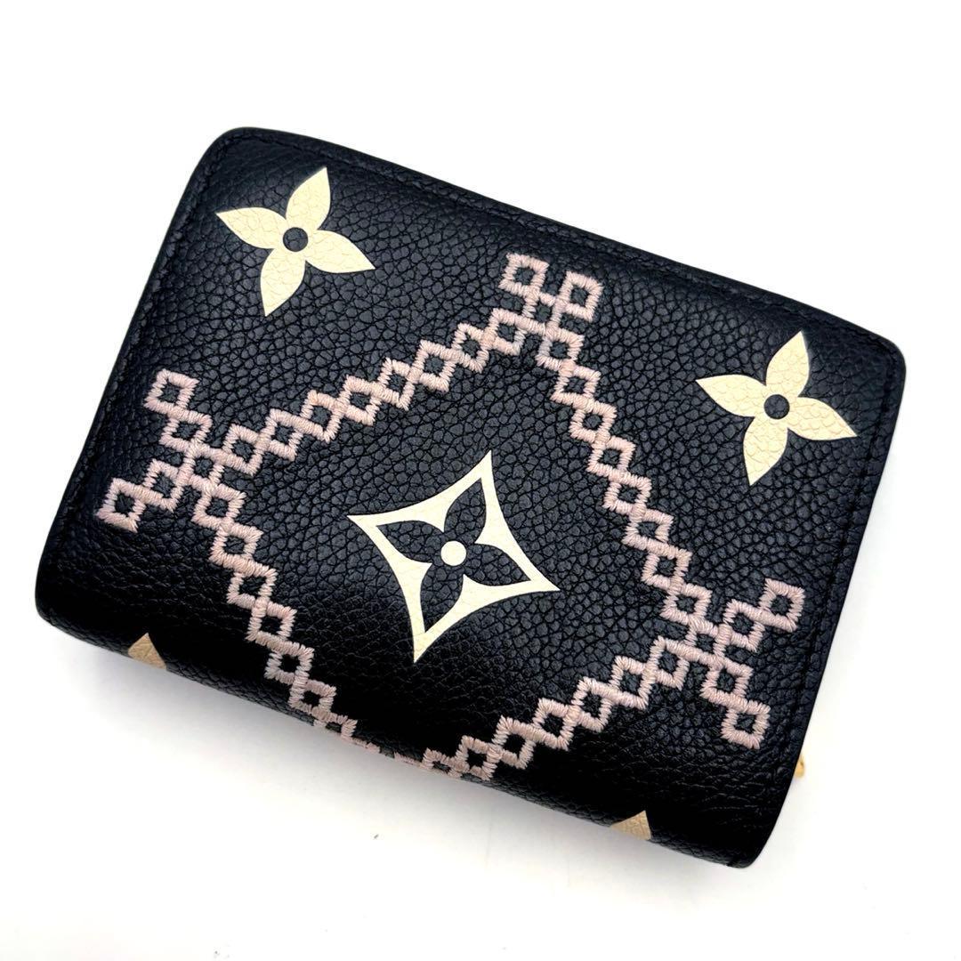 美品 希少 ルイヴィトン アンプラント ブロデリー クレア 二つ折り財布