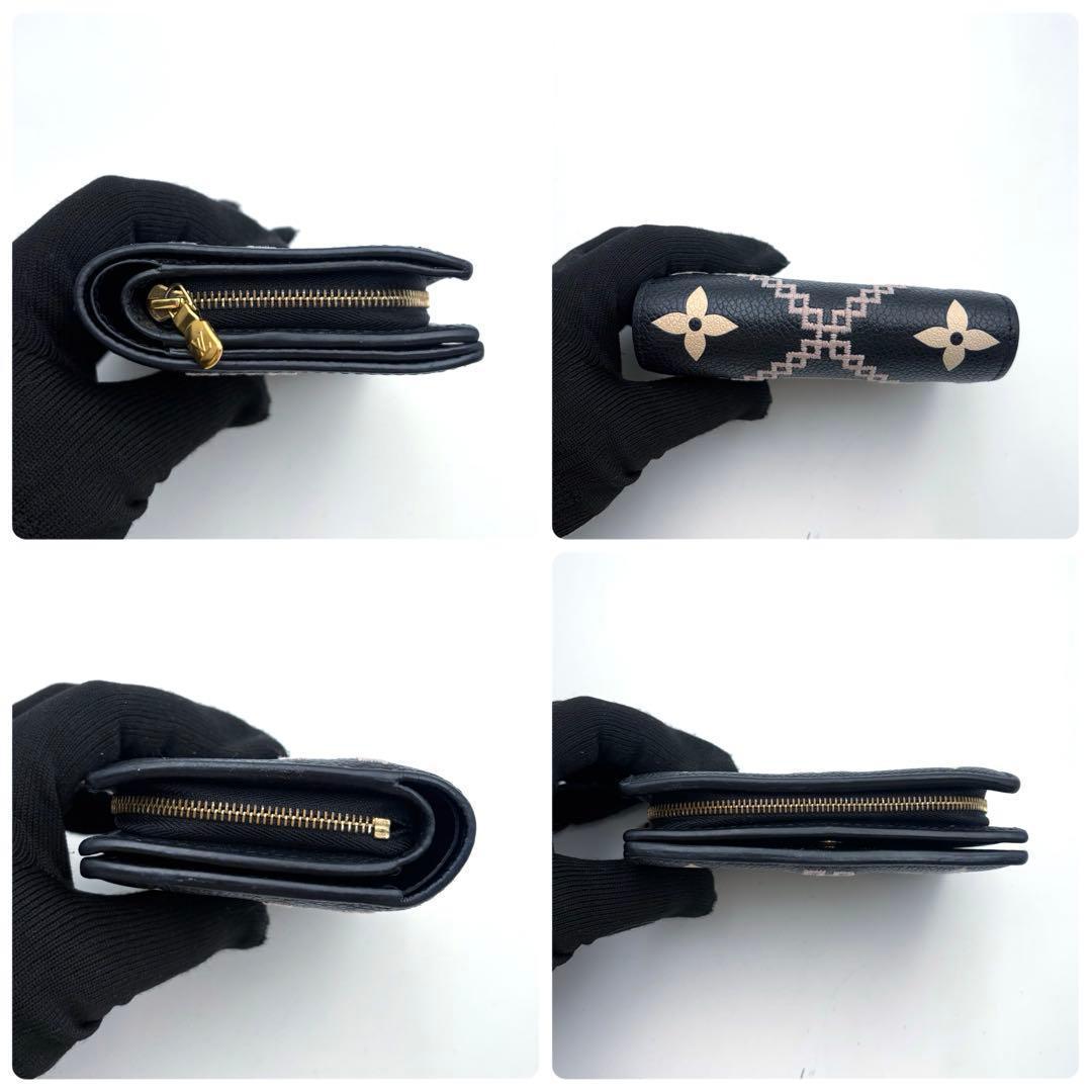 美品 希少 ルイヴィトン アンプラント ブロデリー クレア 二つ折り財布