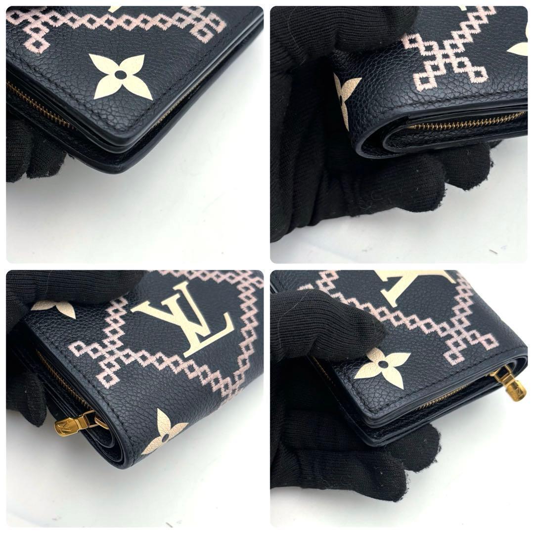 美品 希少 ルイヴィトン アンプラント ブロデリー クレア 二つ折り財布