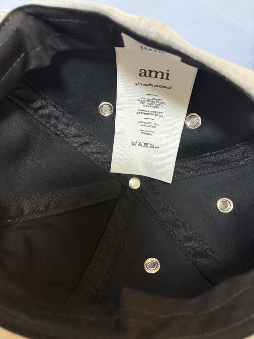 アミパリス　グレー ベースボールキャップ