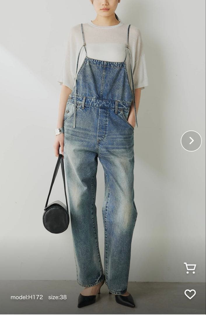 【新品未使用タグ付き】ウィムガゼット デニムオールインワン　フリーサイズ