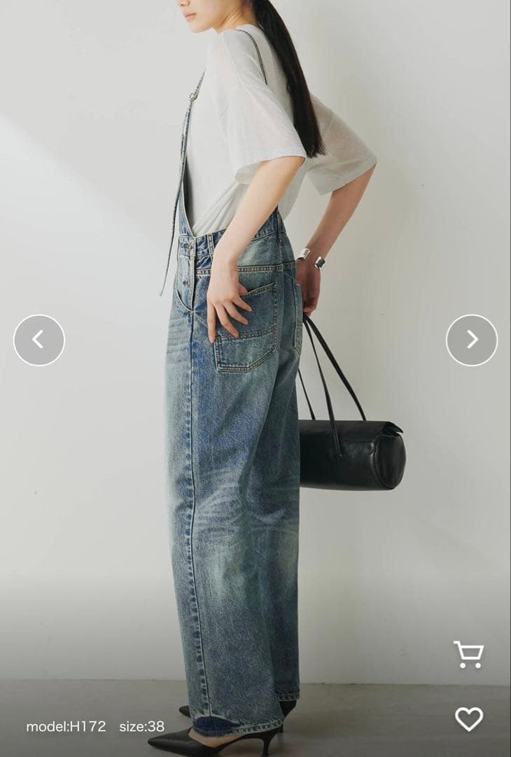 【新品未使用タグ付き】ウィムガゼット デニムオールインワン　フリーサイズ