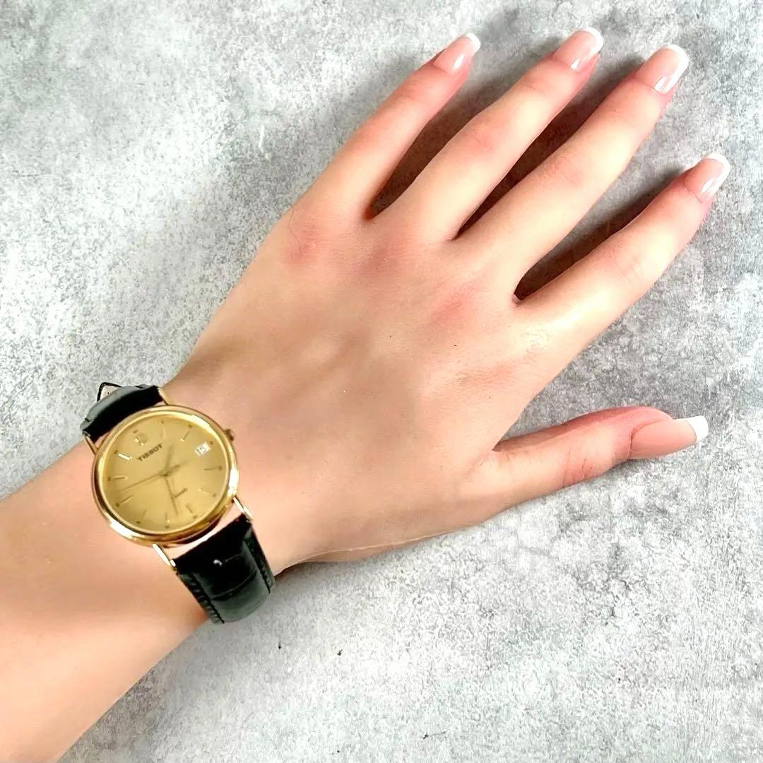 TISSOT ティソ クォーツ 腕時計 ゴールド C260 メンズ 稼働