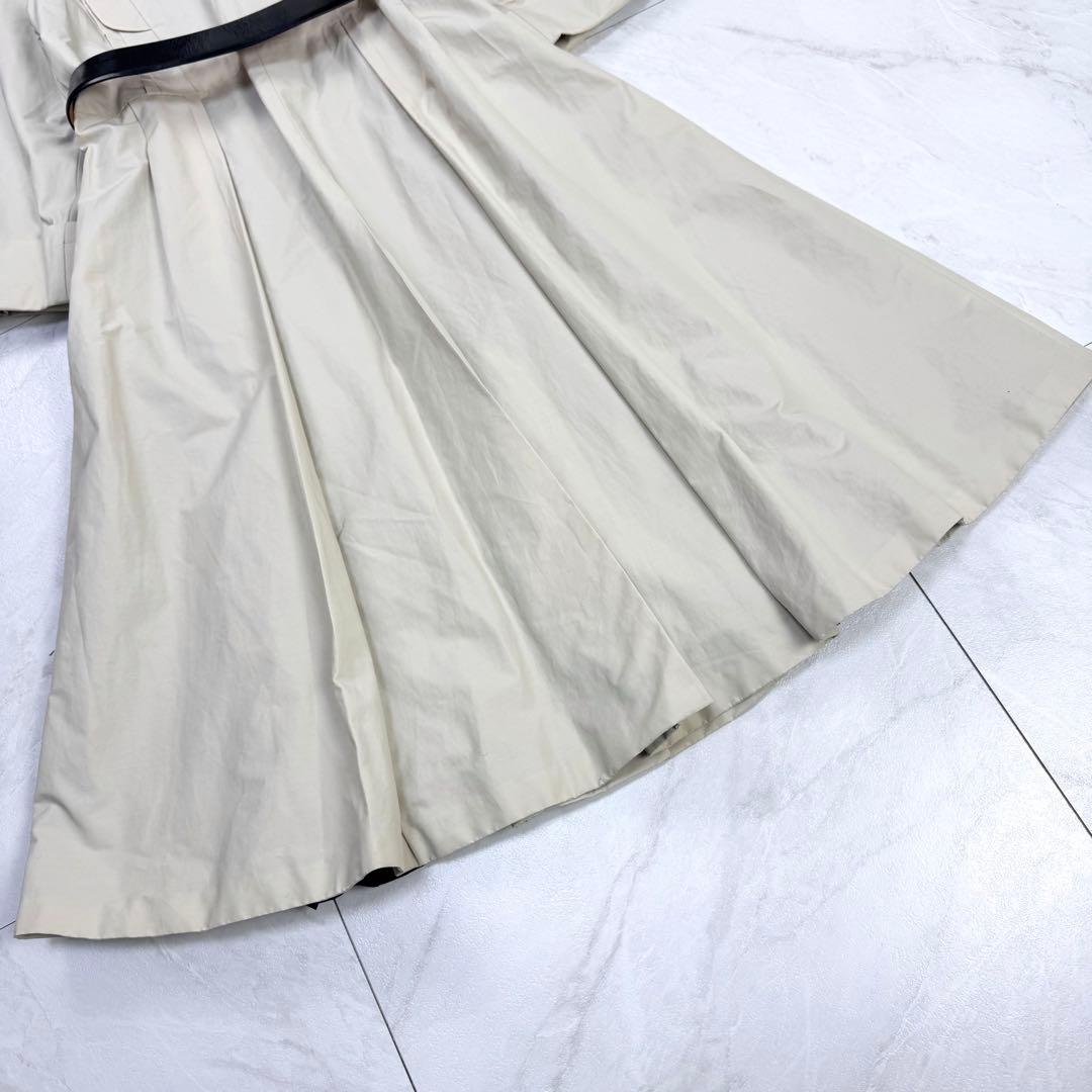 グッチ トムフォード期 ナイロン トレンチコート ヘップバーン型 レザーベルト