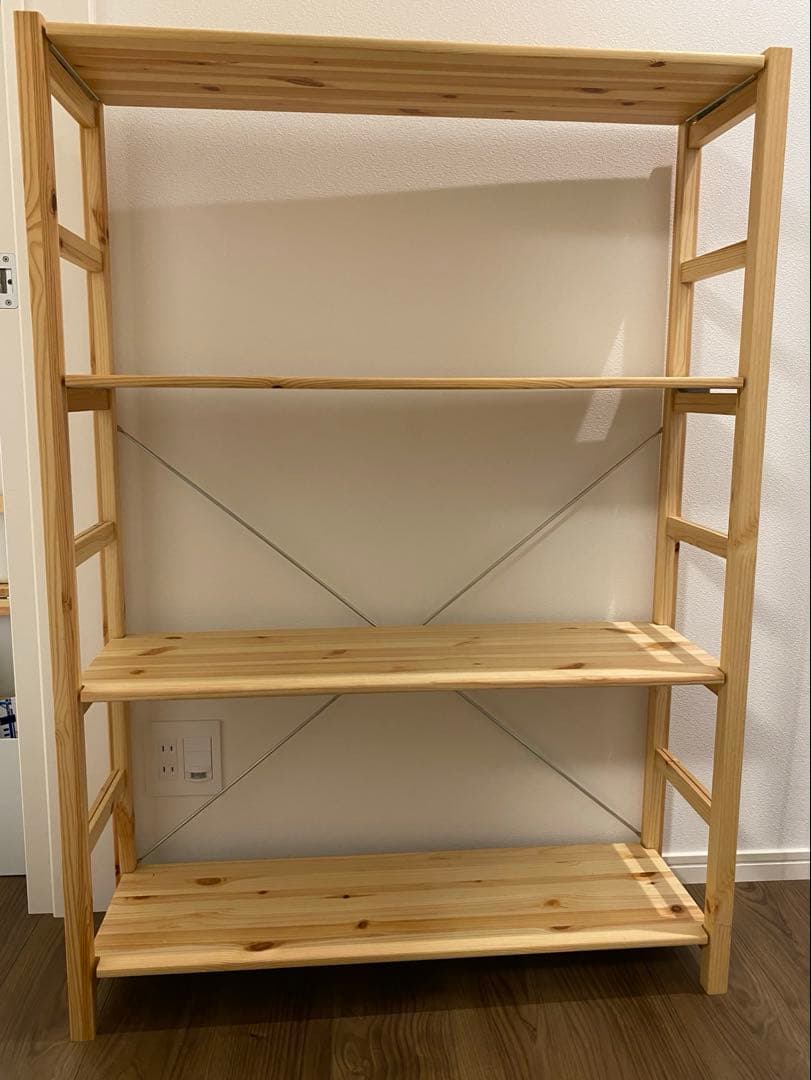 無印良品　パイン材ユニットシェルフ奥行２５ｃｍタイプ・８６ｃｍ幅・中