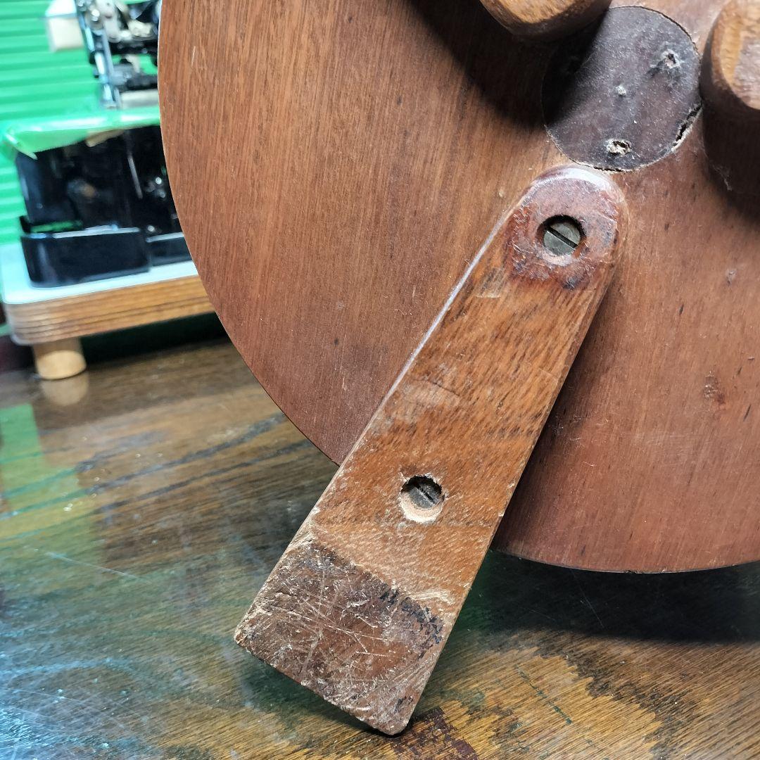 【ブラジル製】極太天然木挽物１本脚テーブルベースヴィンテージアンティーク