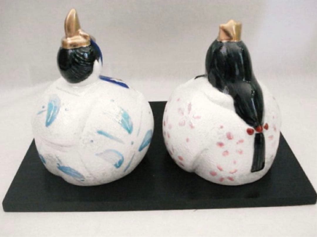 【☆希少なお品☆】【新品】有田焼アートヒルズ窯　パール雛人形　磁器　置物　雛祭り