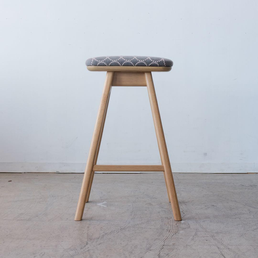 キッチンスツールNA H630＋ミナ ペルホネン　タンバリン