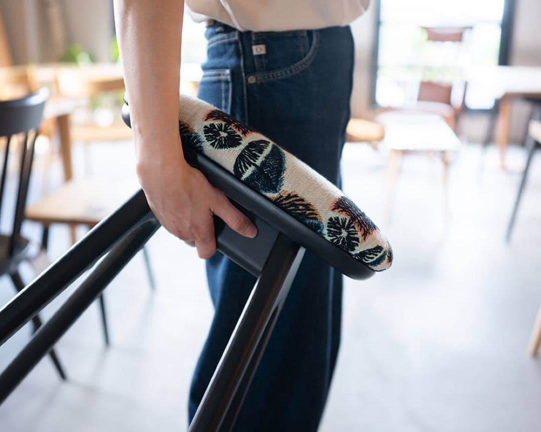 キッチンスツールNA H630＋ミナ ペルホネン　タンバリン