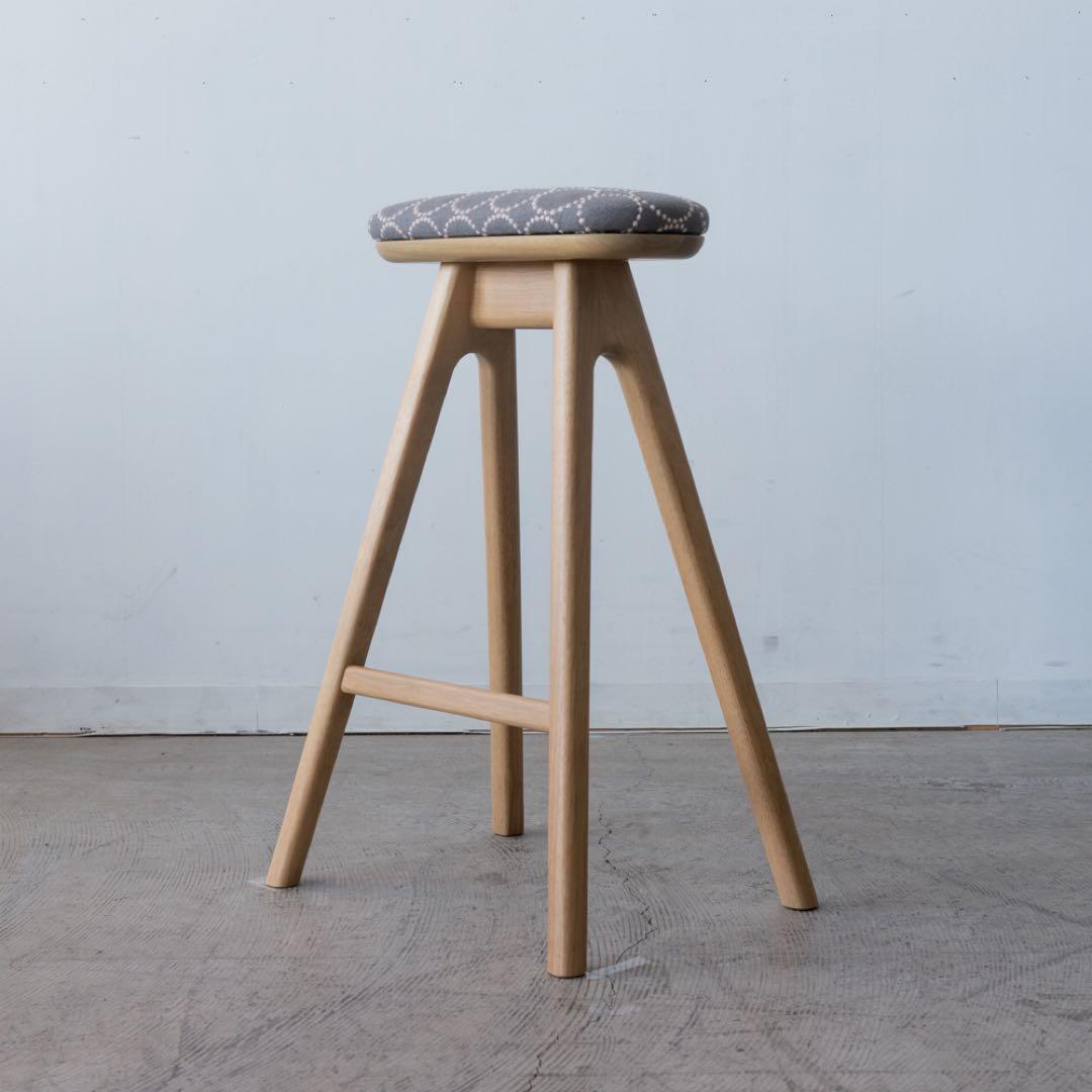 キッチンスツールNA H630＋ミナ ペルホネン　タンバリン