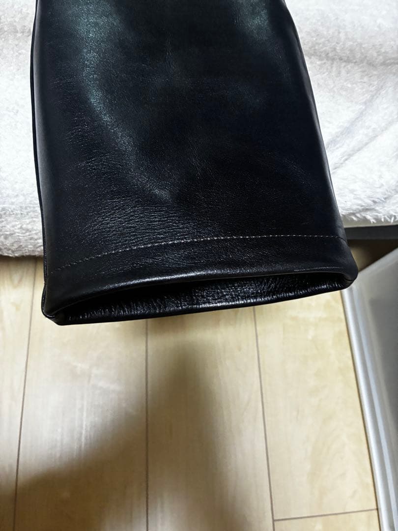 Y2 leather ワイツーレザー アニリンステア ストレートレザーパンツ