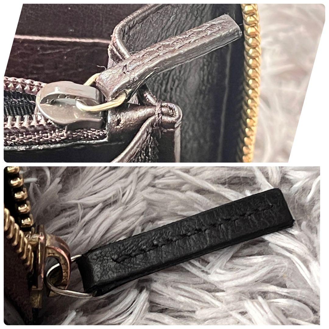 良品✨GUCCI GGナイロン　ブラウン　L字ファスナー　長財布　メンズ