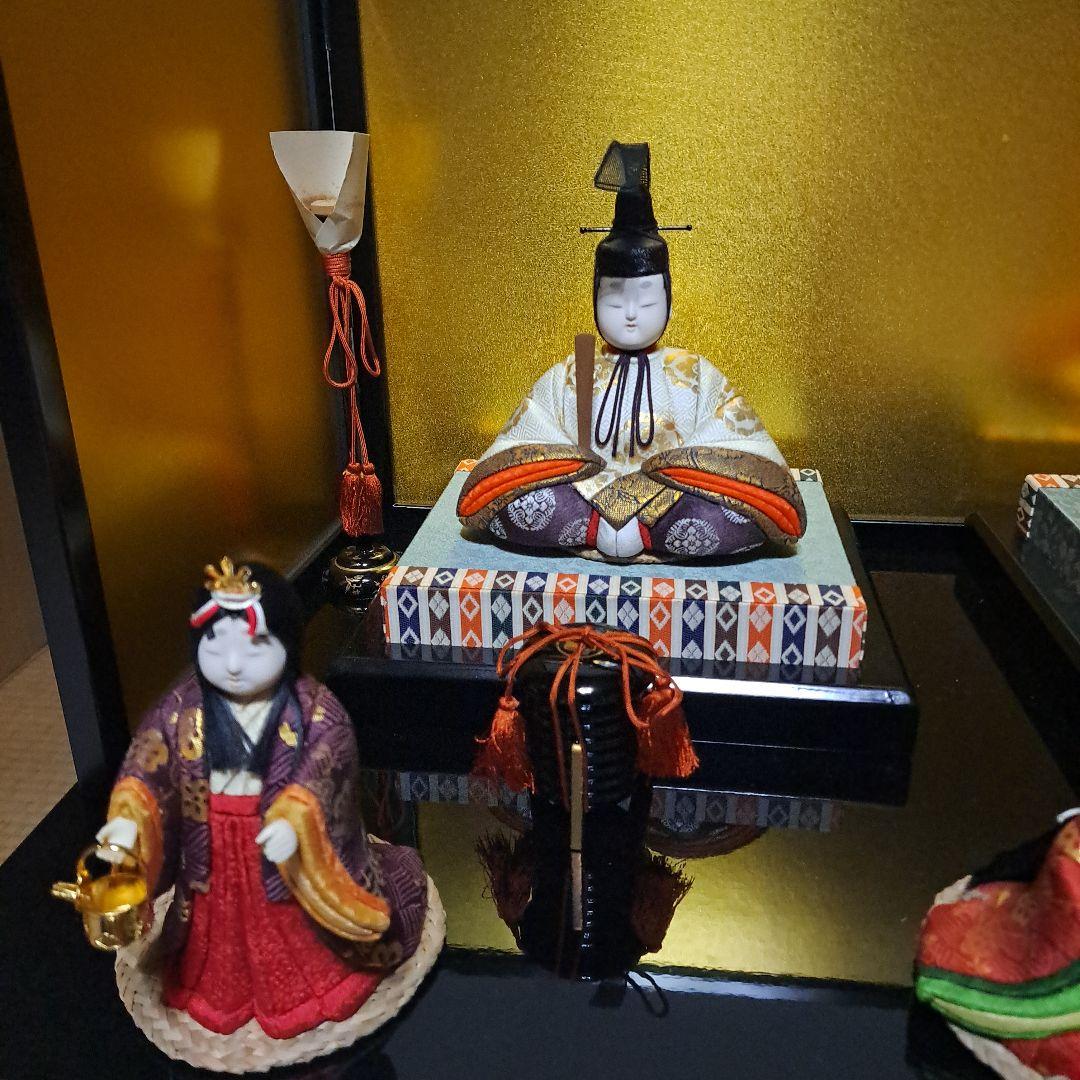 定価 65万 真多呂人形 京都 伝統工芸品 雛人形セット 15体 豪華 日本人形