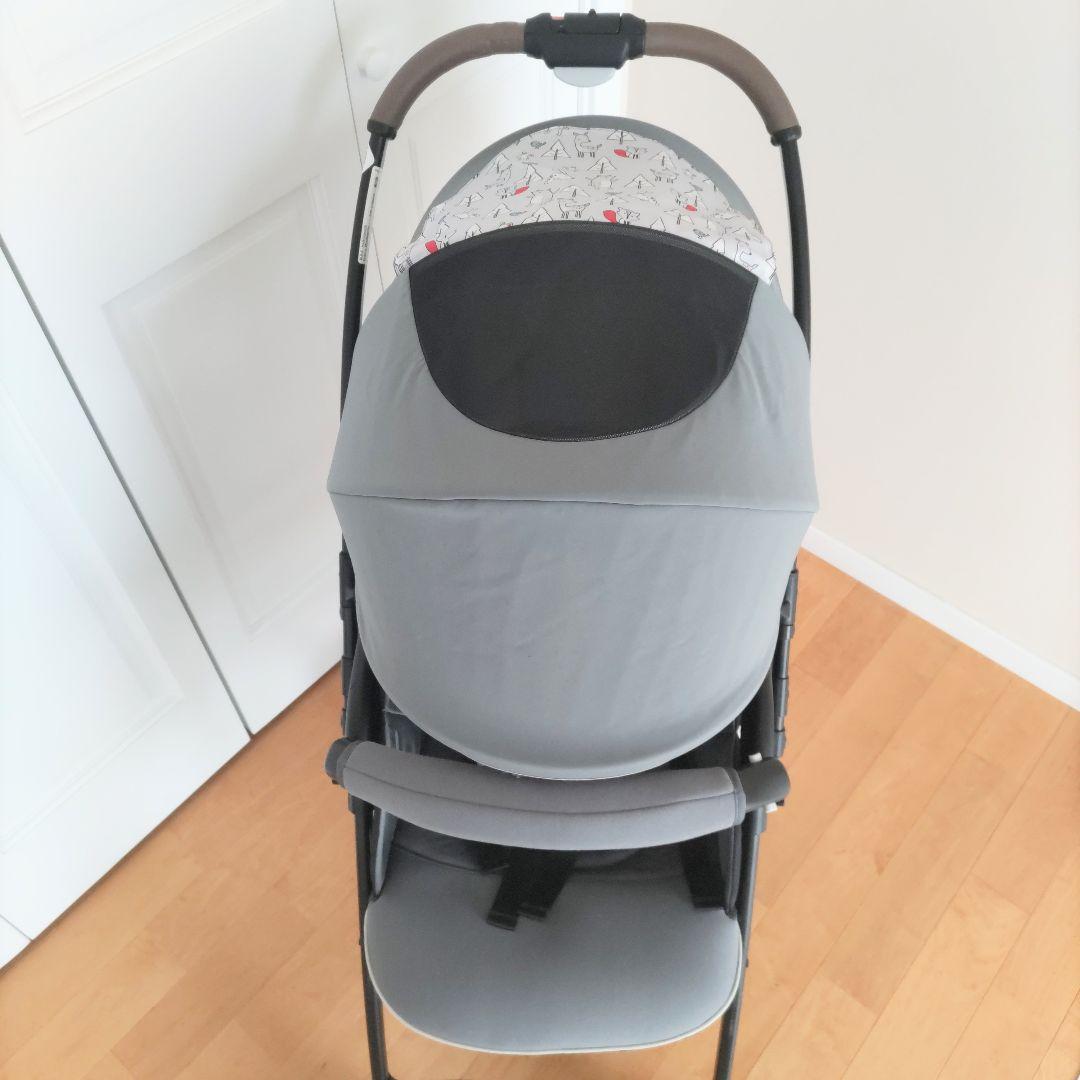 Aprica ベビーカー カルーンエアー 6DA89ACDJ グレー
