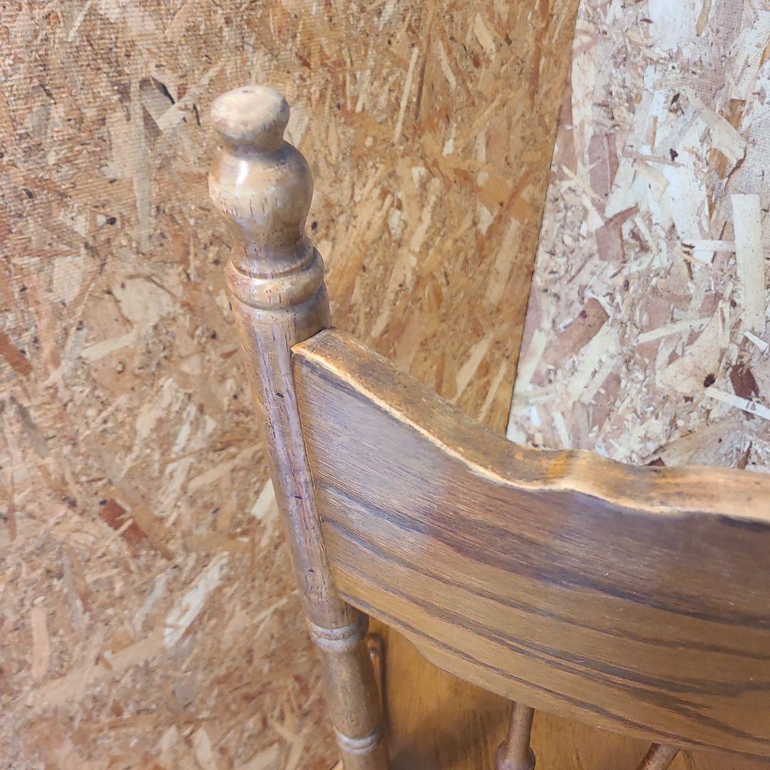 6 山善 椅子 アンティーク調 チェア　ウィンザーチェア