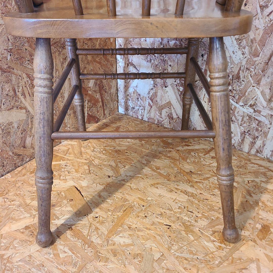 6 山善 椅子 アンティーク調 チェア　ウィンザーチェア