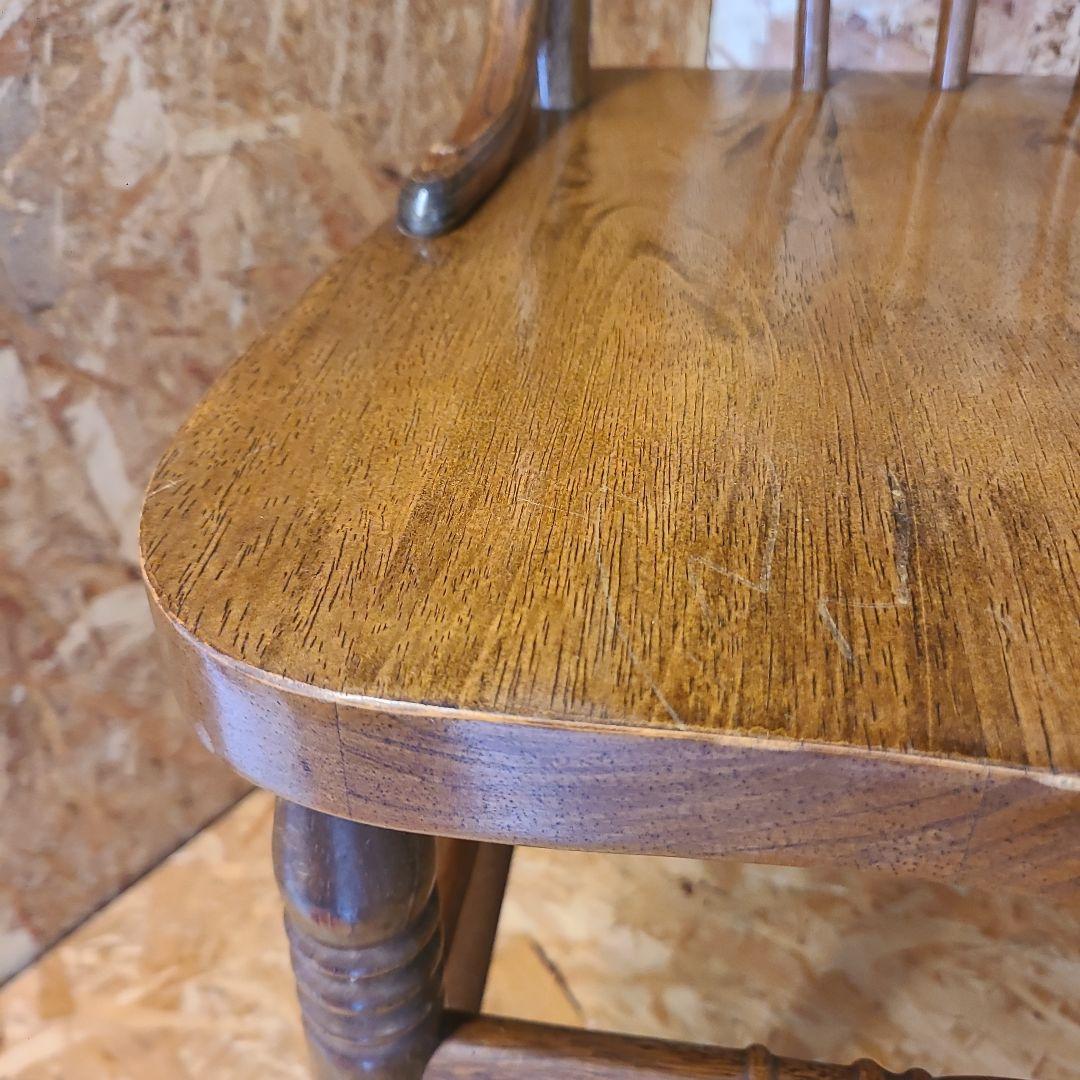 6 山善 椅子 アンティーク調 チェア　ウィンザーチェア