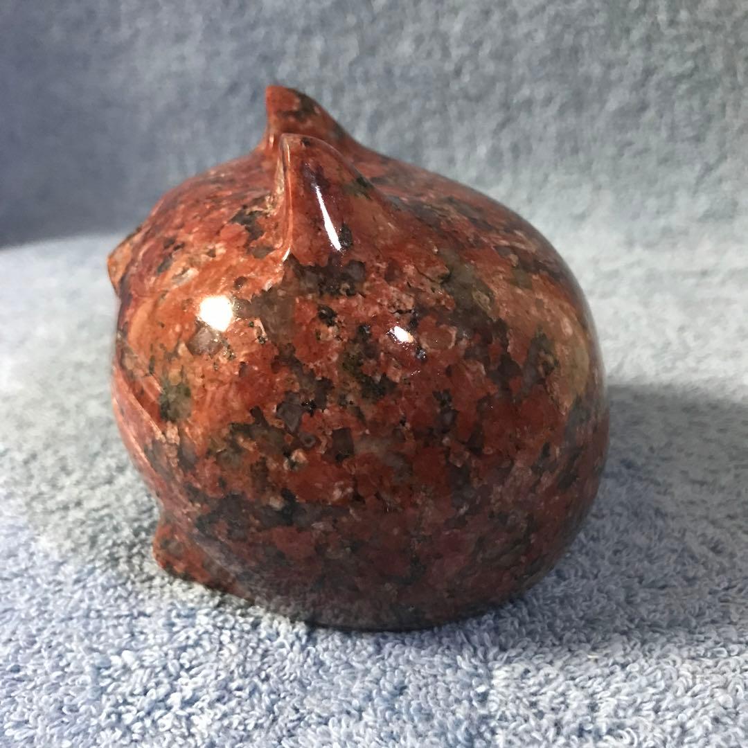 #126 天然北米産マホガニ-製猫