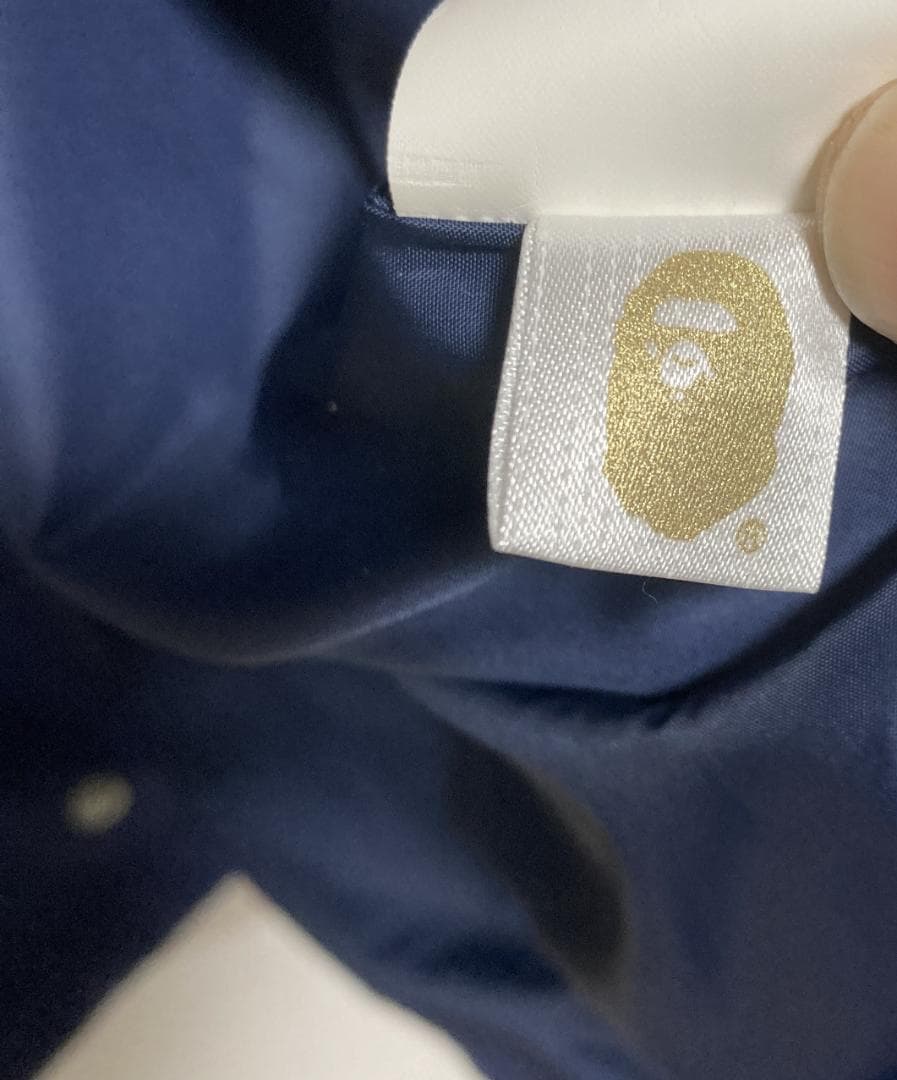 【超希少品】BAPE x FCRBコラボ COACH JACKET ネイビーL