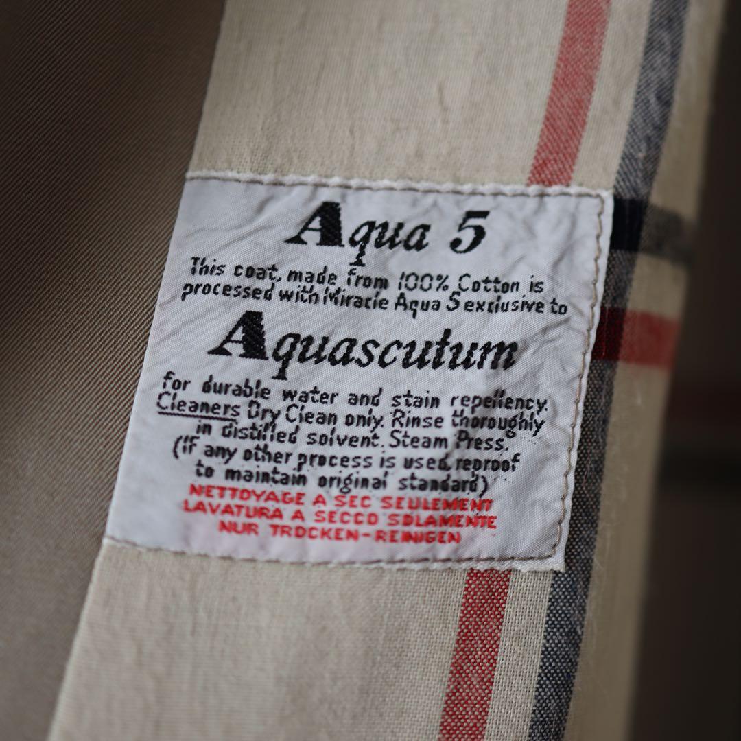 【一枚袖】アクアスキュータム シングルラグランコート イングランド製