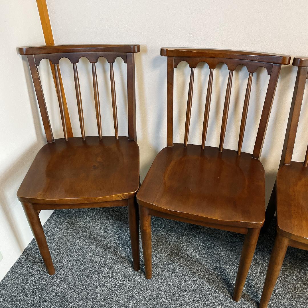 希少　ウィンザーチェア　ヴィンテージ ダイニングチェア 4脚セット ウォルナット