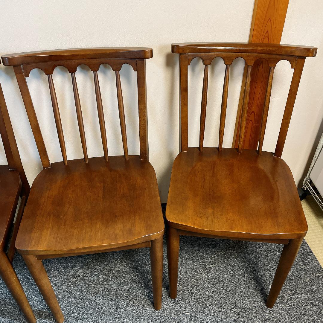 希少　ウィンザーチェア　ヴィンテージ ダイニングチェア 4脚セット ウォルナット