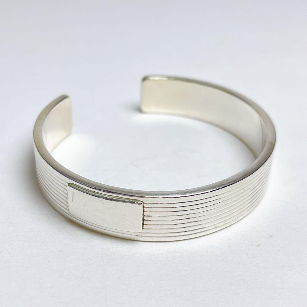 グッチ　ヴィンテージ　ストライプ　バングル　925