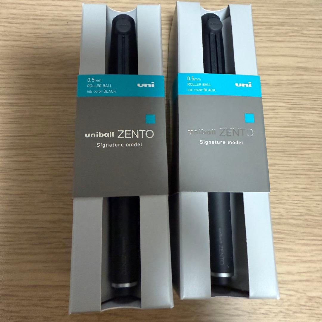 uniball ZENTO ユニボールゼント シグニチャー　ブラック　2本