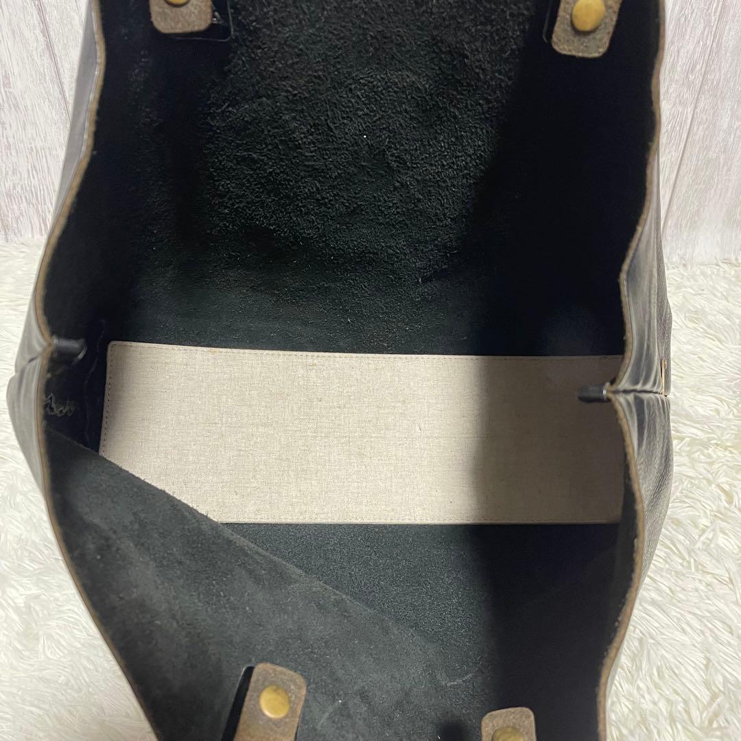 dandismoSLOW bono トートバッグ レザー 本革 ジップ付き