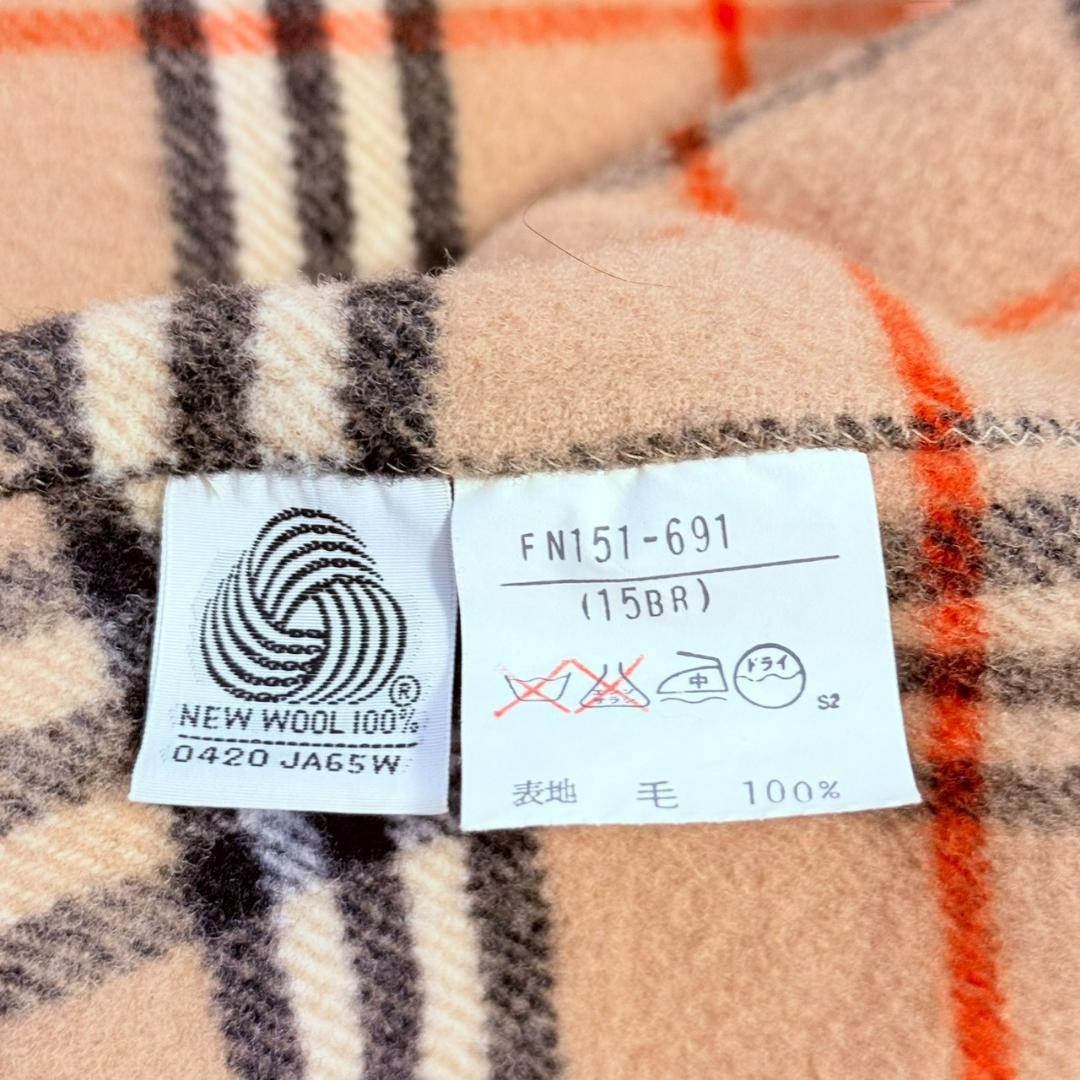 【美品】 Burberry ノバチェック ベージュ ウール チェスターコート