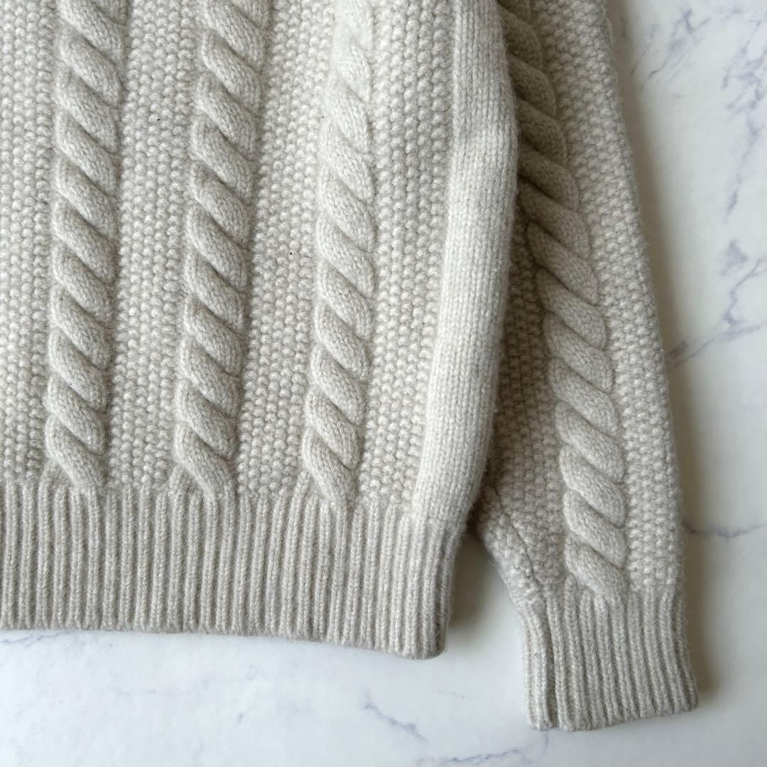 モンクレール 2023年モデル セーター ニット カシミヤ混ワッペン ケーブル