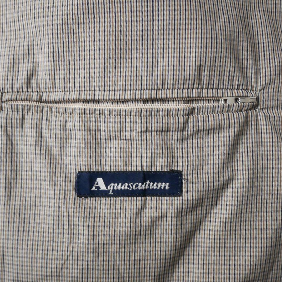 Aquascutum 00s イギリス製 ステンカラーコート ベージュ XL