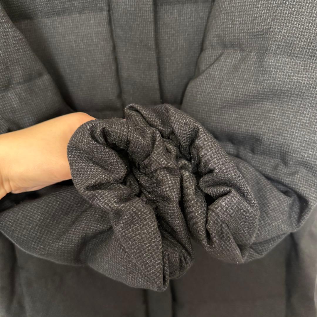 美品 J.PRESS 千鳥 グレンチェック ロング ダウン コート 11