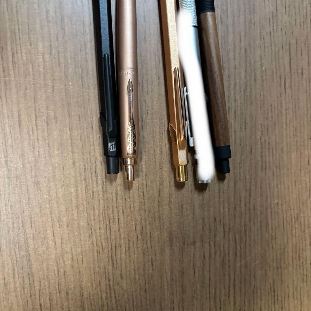 エバードロー黒 ステッドラーレグ カランダッシュピンク＆黒 パーカーピンク