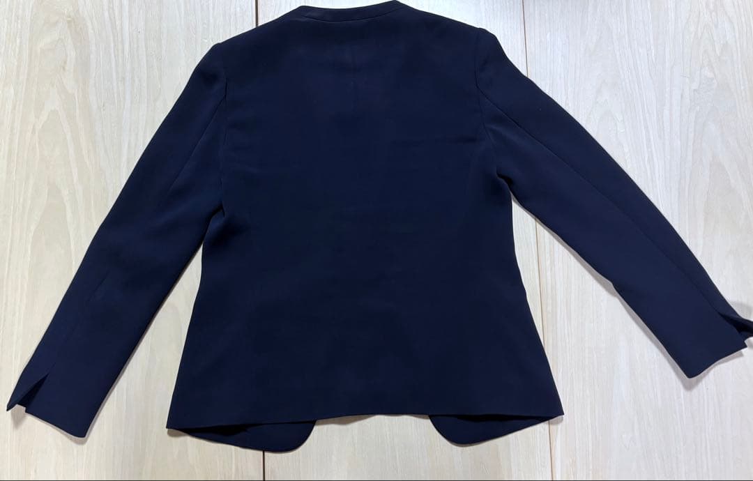 極美品✨ PLST トリアセブランド ノーカラー セットアップ 紺 S 2023