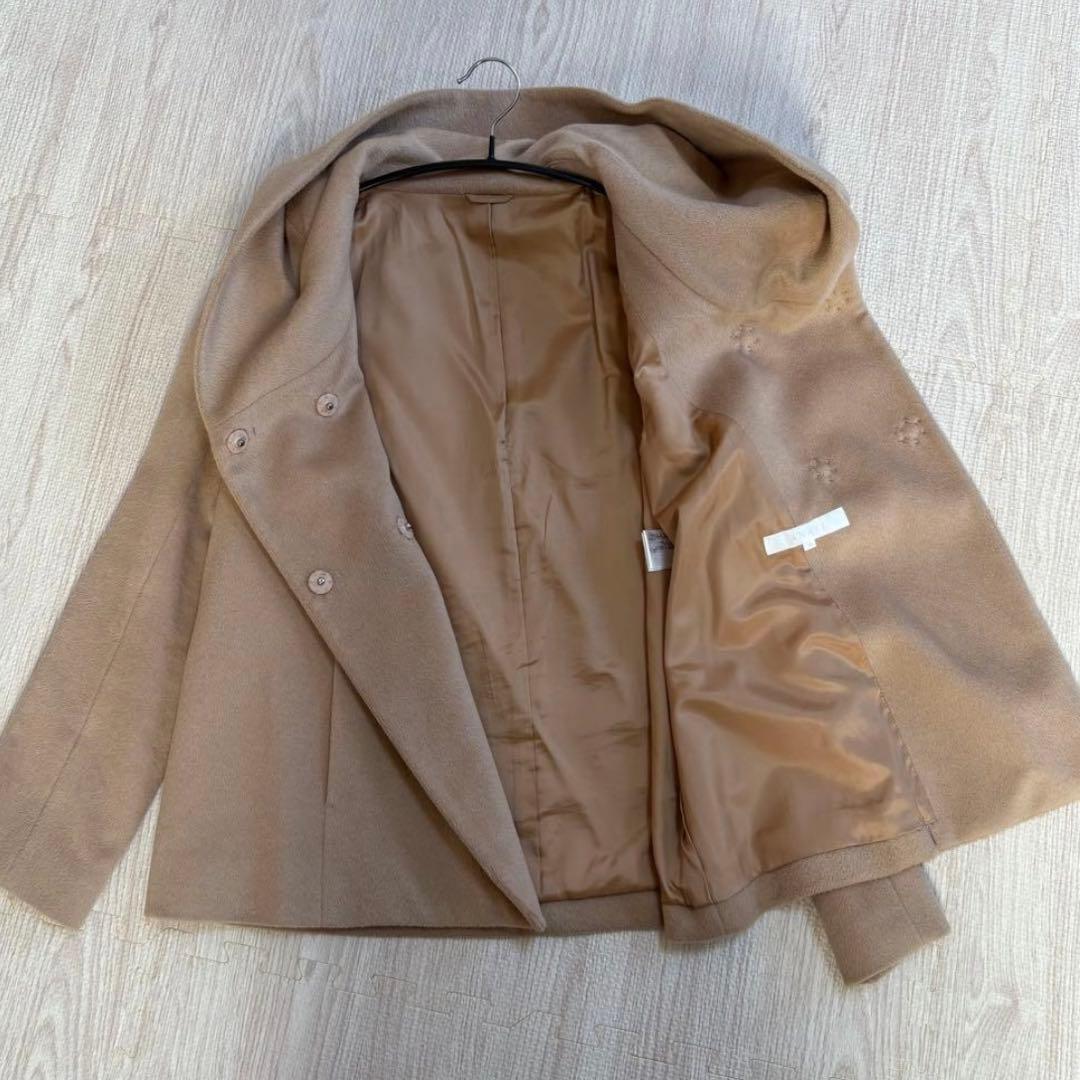 ANAYI アナイ　アンゴラビーバーショートコート　ウール　アウター　キャメル