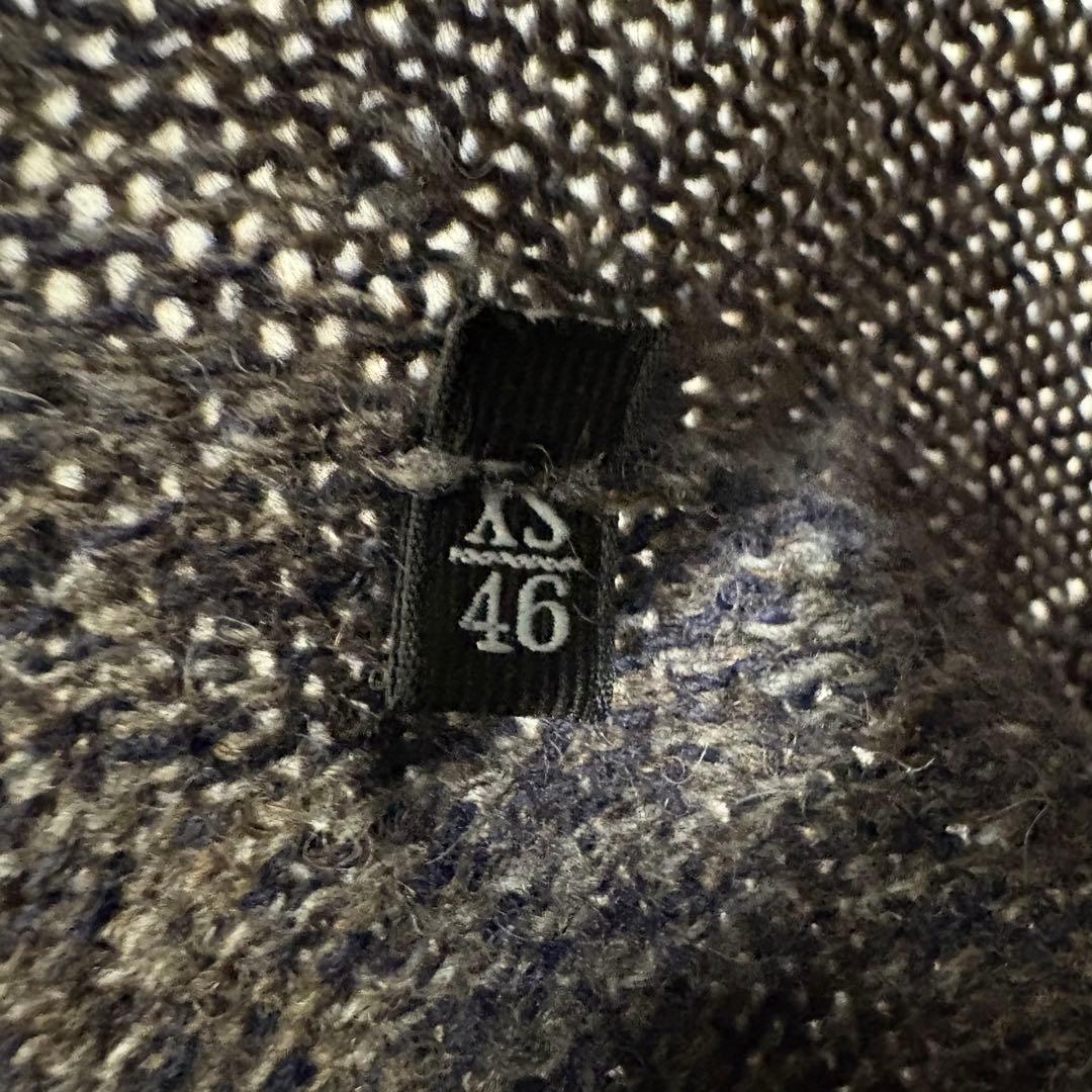 エルメネジルドゼニア　カーディガン　ショールカラー　ウール　ヤク　ブラウン　XS