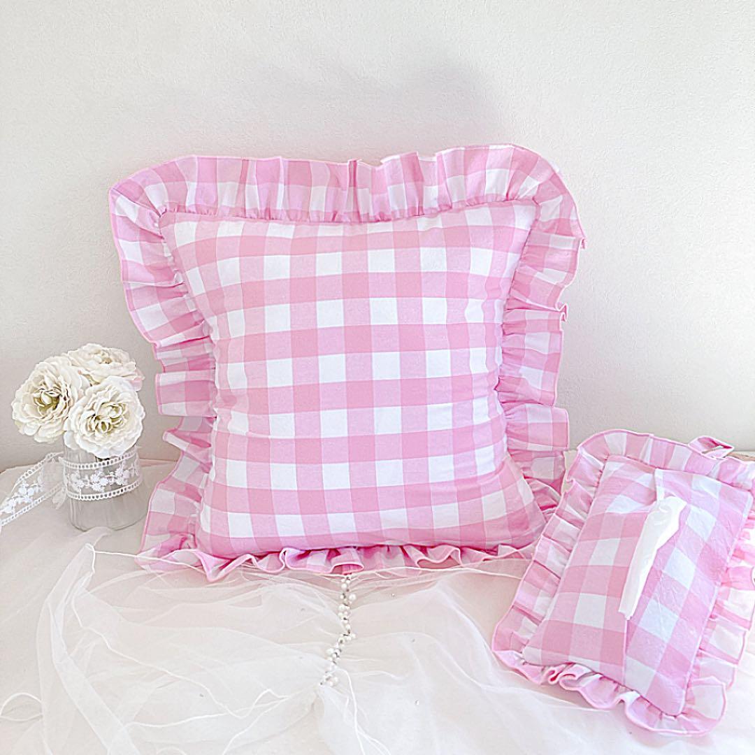 R様ご確認ページ♡フリルクッションカバー・ティッシュカバー