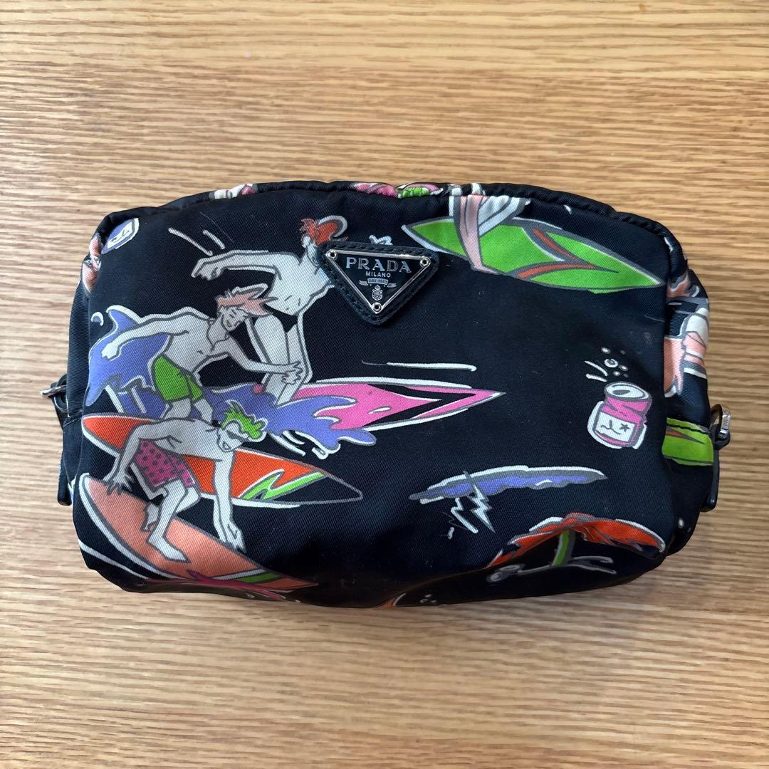 PRADA サーフィンイラスト コスメポーチ