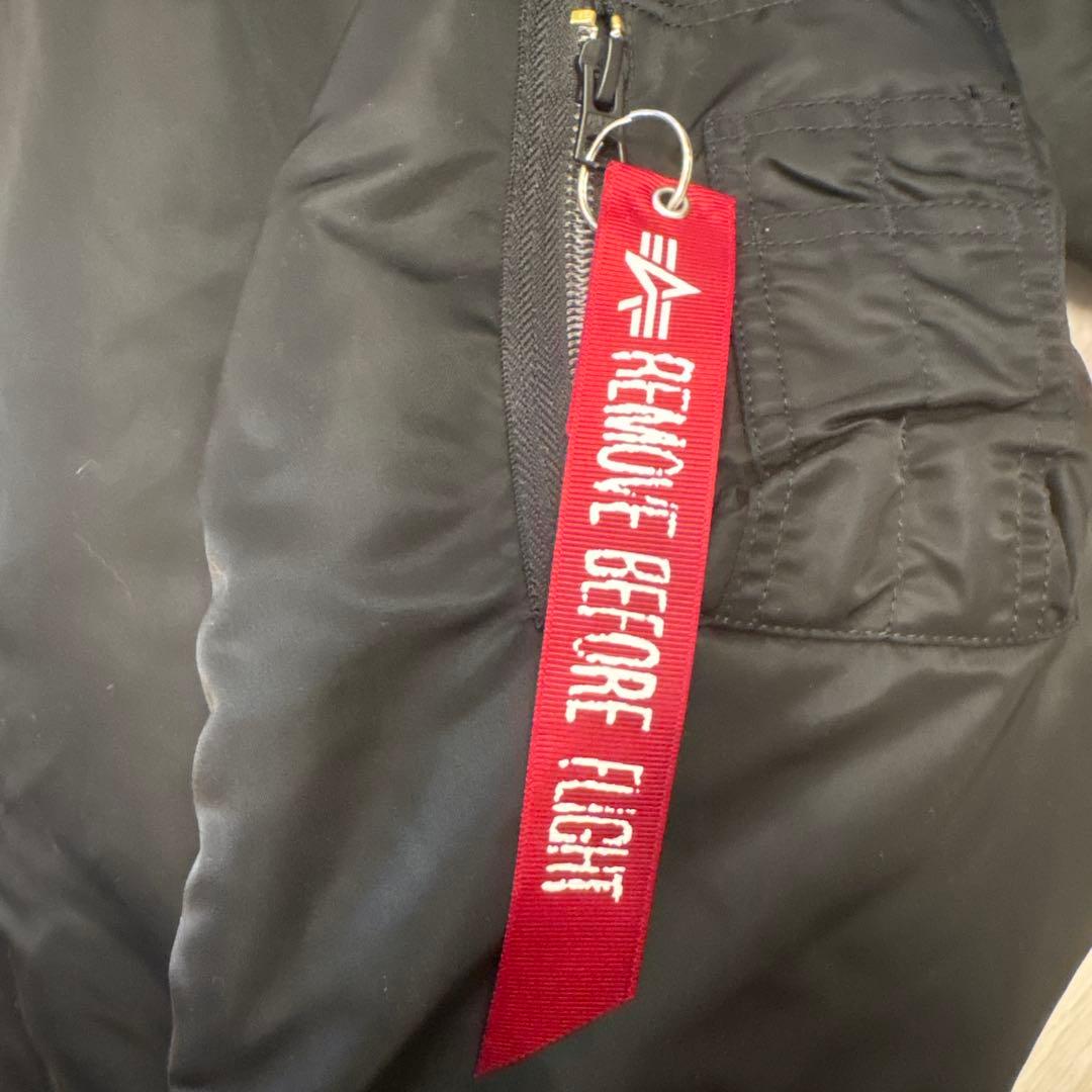 ALPHAのMA-1 黒　XL リバーシブル