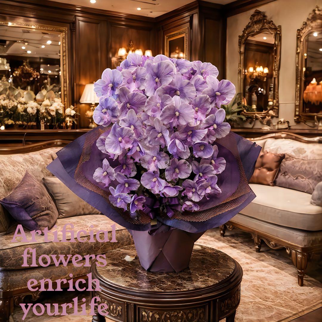 光触媒　人工観葉植物　ウォールグリーン　フェイクグリーン　胡蝶蘭8056