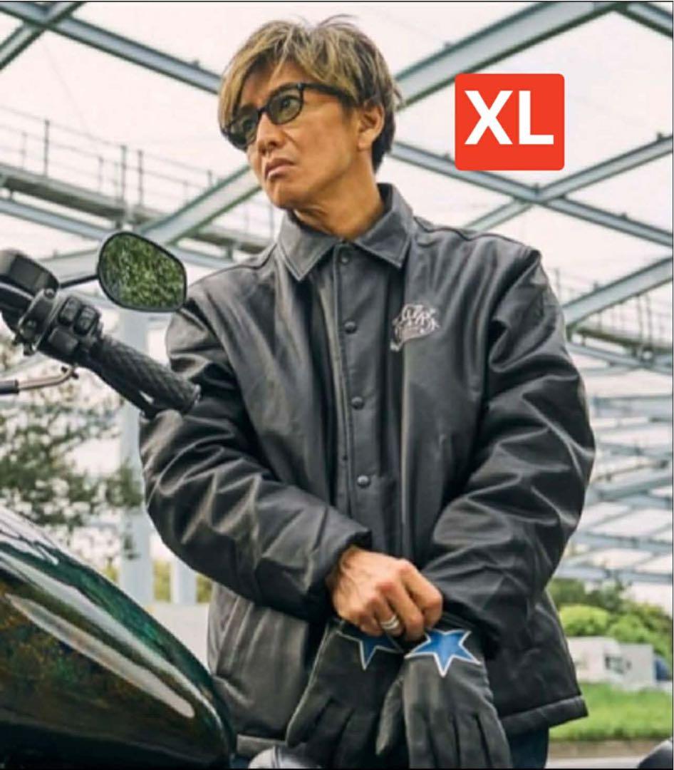 ROLLER FAKE LEATHER COACH JACKET XL 最安値