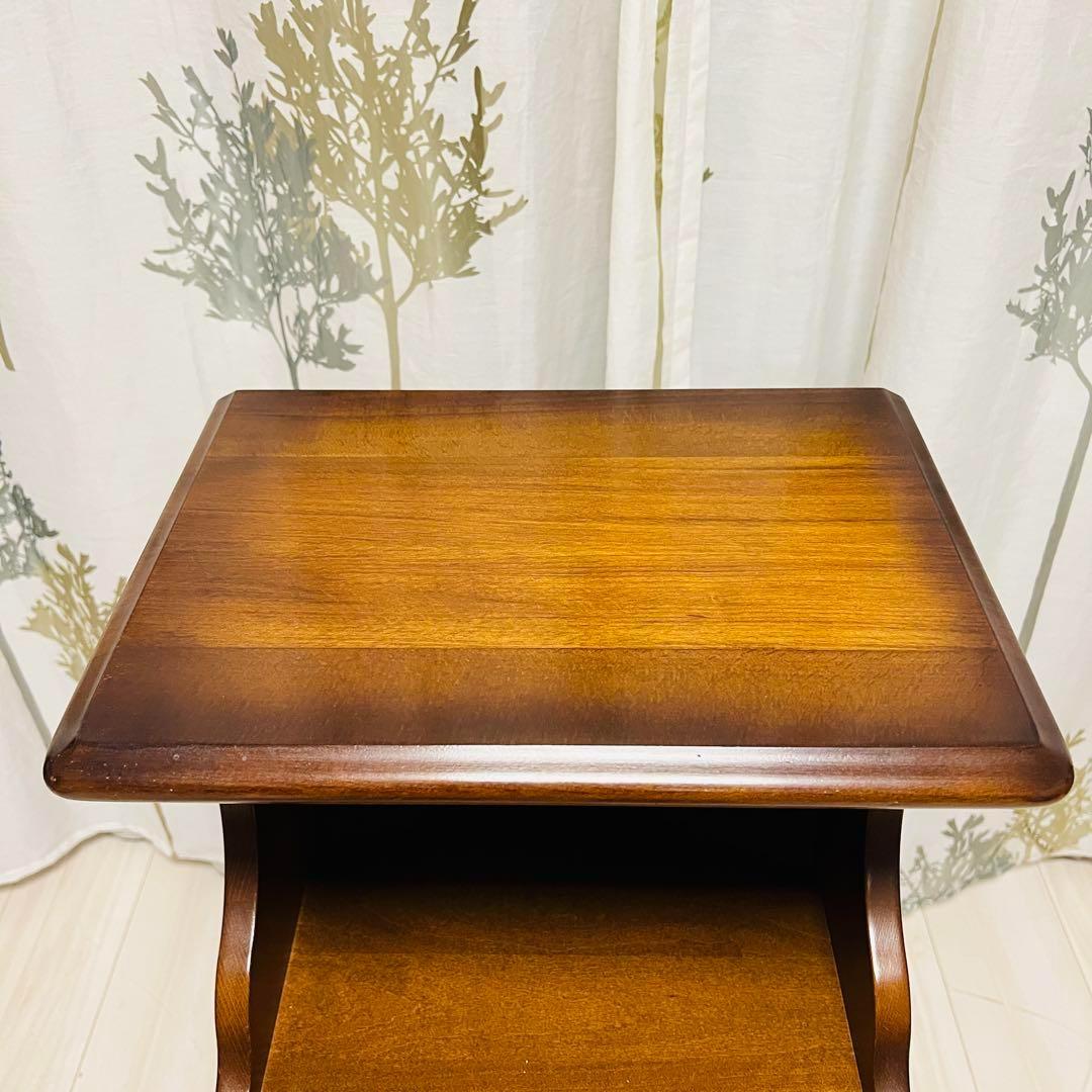 ☆美品！☆カリモク karimoku コロニアル　電話台 レトロ アンティーク調